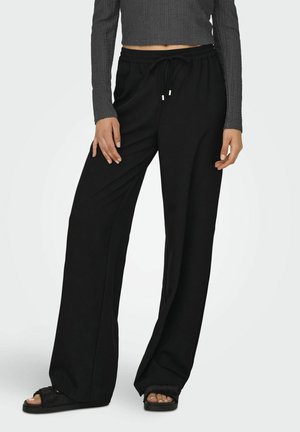 ONLY MIT WEITEM WEITER BEINSCHNITT HOHE TAILLE - Pantaloni - black