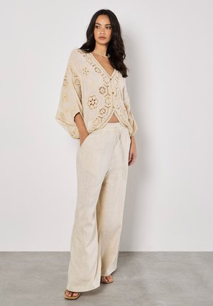 Apricot EMBROIDERED EYELET - Bluse - stone