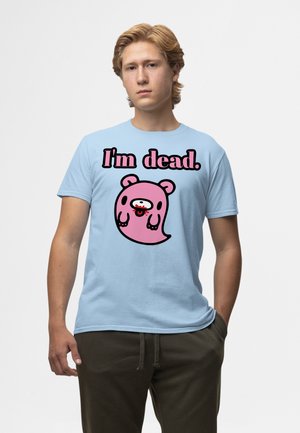 Henry Tiger, GLOOMY BEAR THE NAUGHTY GRIZZLY HALLOWEEN GHOST I'M DEAD - T-shirt print - light blue