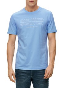s.Oliver T-Shirt print - hellblau