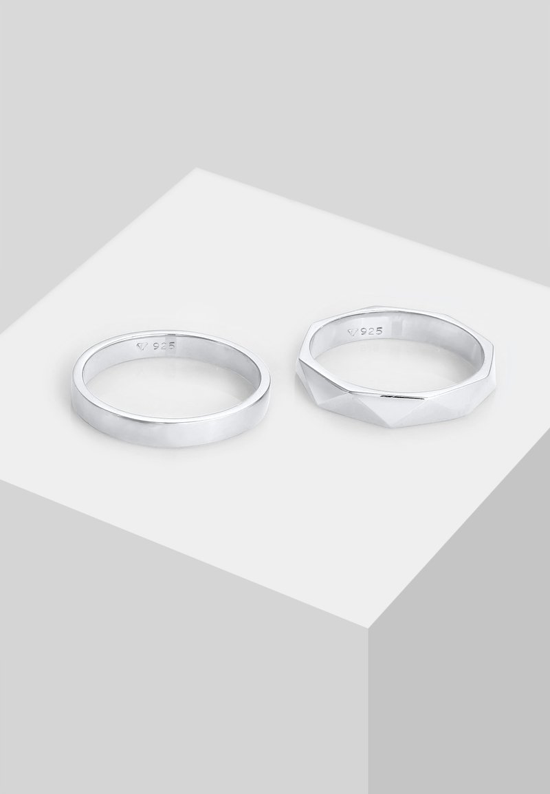 Elli 2er Set Ring Silber Zalando Co Uk