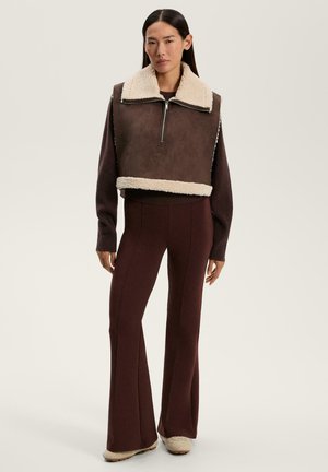 DOUBLE FACE - Mellény - dark brown