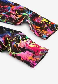 Next ANIMAL PRINT - Leggings - Byxor - black pink green flower splat