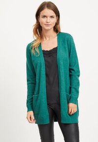 VILA VIRIL OPEN  - Strickjacke - petrol
