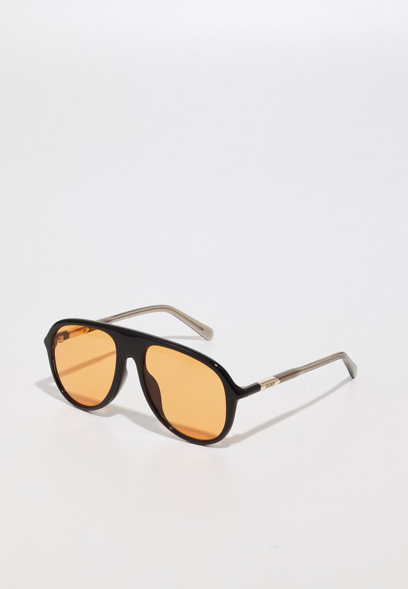 quay australia chart topper black & orange bold oversized aviator sunglasses NEW QUAY Chart Topper 54mm Aviator Sunglasses | Nordstrom main image 4