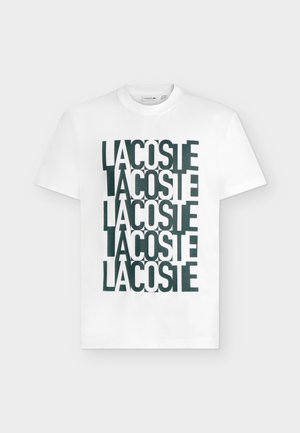 Lacoste, Μπλουζάκι με στάμπα - white