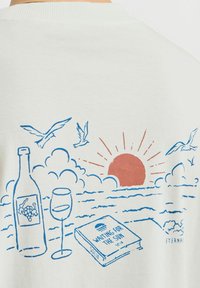 Solid SDOSRICK - Trükipildiga T-särk - off white