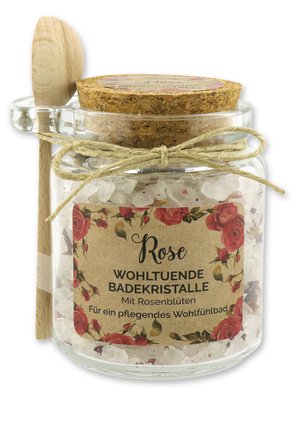 BADESALZ ROSE GROB  - Schaumbad & Badezusätze - weiß