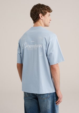 Majica kratkih rukava s printom - light blue