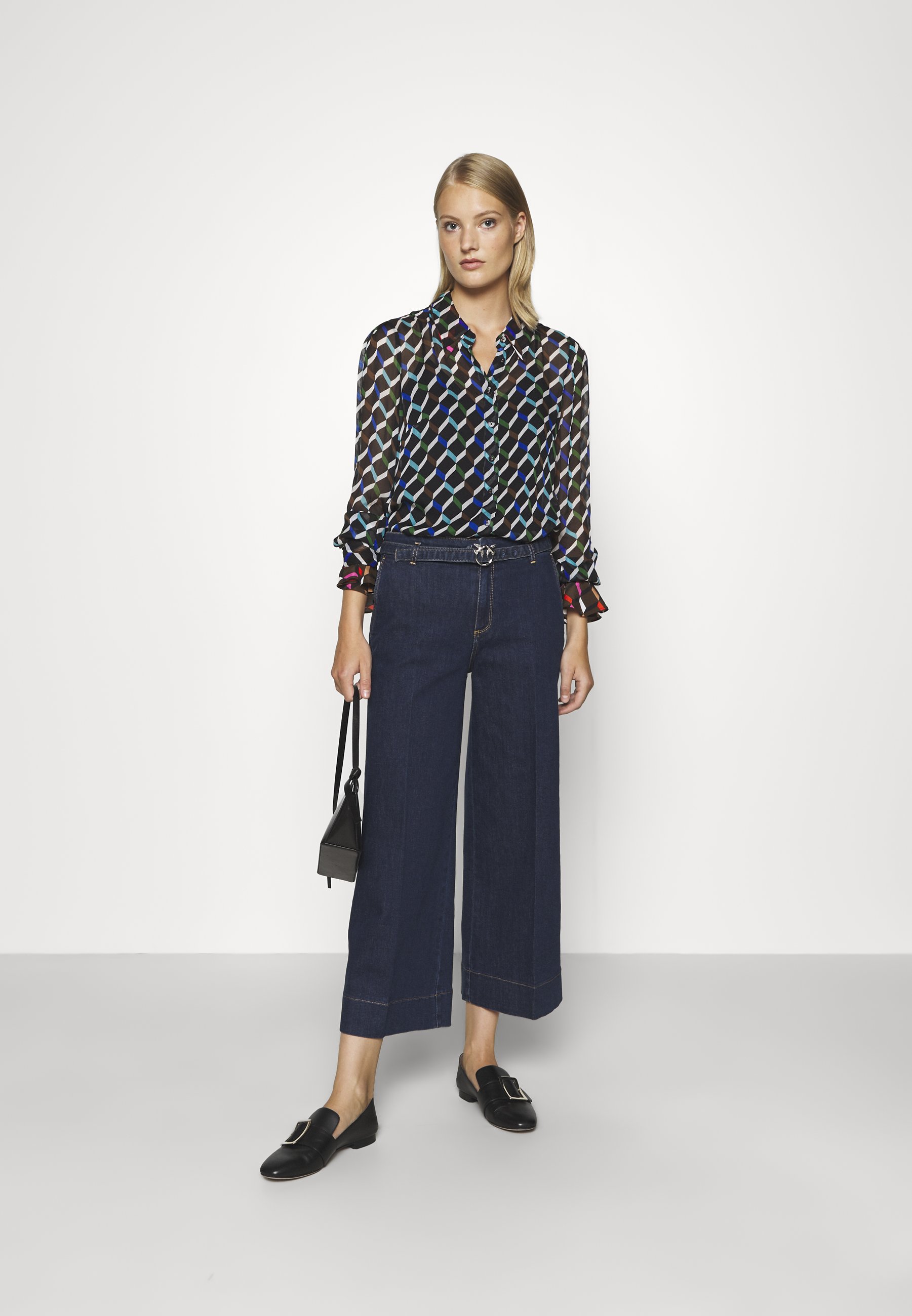 Pinko PEGGY PALAZZO STRETCH - Jeans baggy - blue denim/blu - Zalando.it