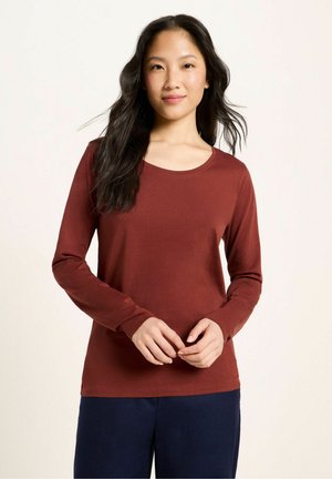LANIUS, Long sleeved top - red mahagony