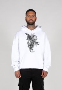 MJ Gonzales - MÄNNER HEAVY ESSENTIALS V. - Hoodie - white, black Miniatuurafbeelding 1