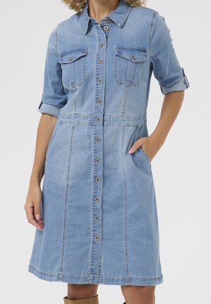 Denimkjoler - light-blue denim