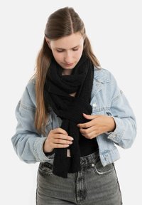 Knit Factory HAZE - Sjaal - black