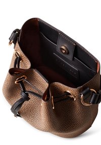 Borbonese MAREE BUCKET - Handbag - op naturale nero