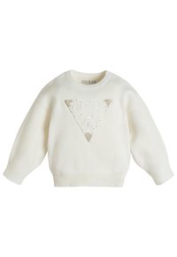 Guess PAILLETTEN - Maglione - weiß