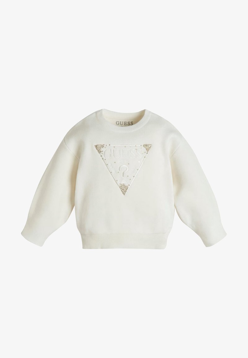 Guess PAILLETTEN - Maglione - weiß