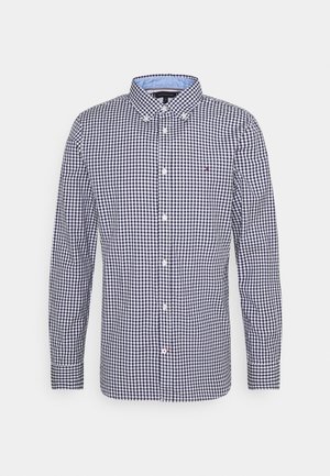 SLIM NATURAL SOFT GINGHAM SHIRT - Skjorta - carbon navy/white