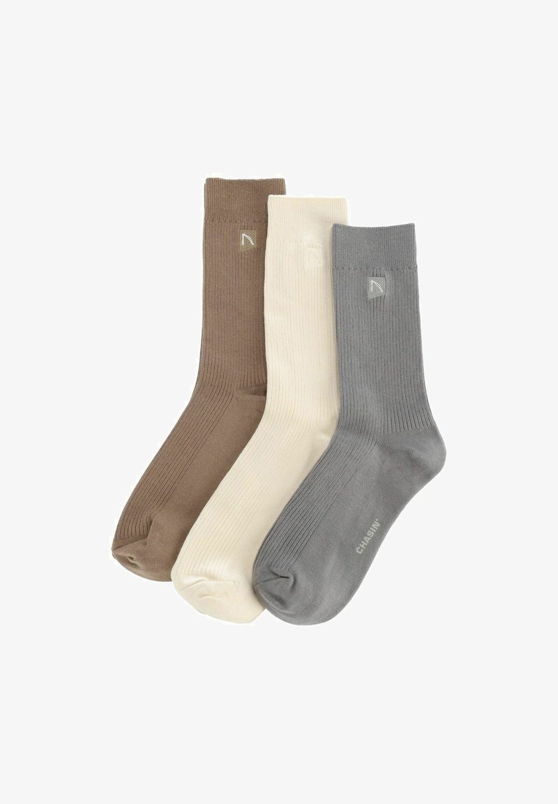 CHASIN' LANX SET OF 3 - Nogavice - grey