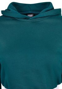Urban Classics SHORT COLLEGE - Felpa con cappuccio - jasper
