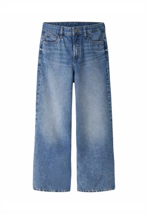 Traperice opuštenog kroja - medium blue denim