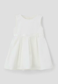 s.Oliver ÄRMELLOSES MIT BLUMENAPPLIKATION - Robe de jour - ecru