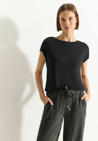 Cecil MIT DETAIL - T-Shirt basic - schwarz