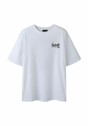 T-shirt con stampa - bright white
