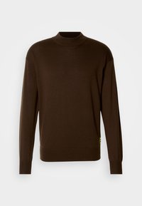 SEASONAL CORE DROPPED SHOULDER MOCK NECK - Πουλόβερ - demitasse