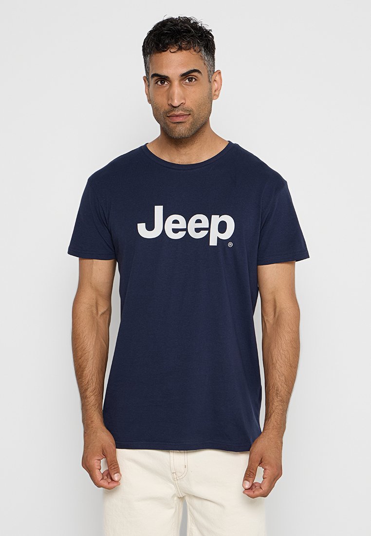 Jeep T-shirt print blauw