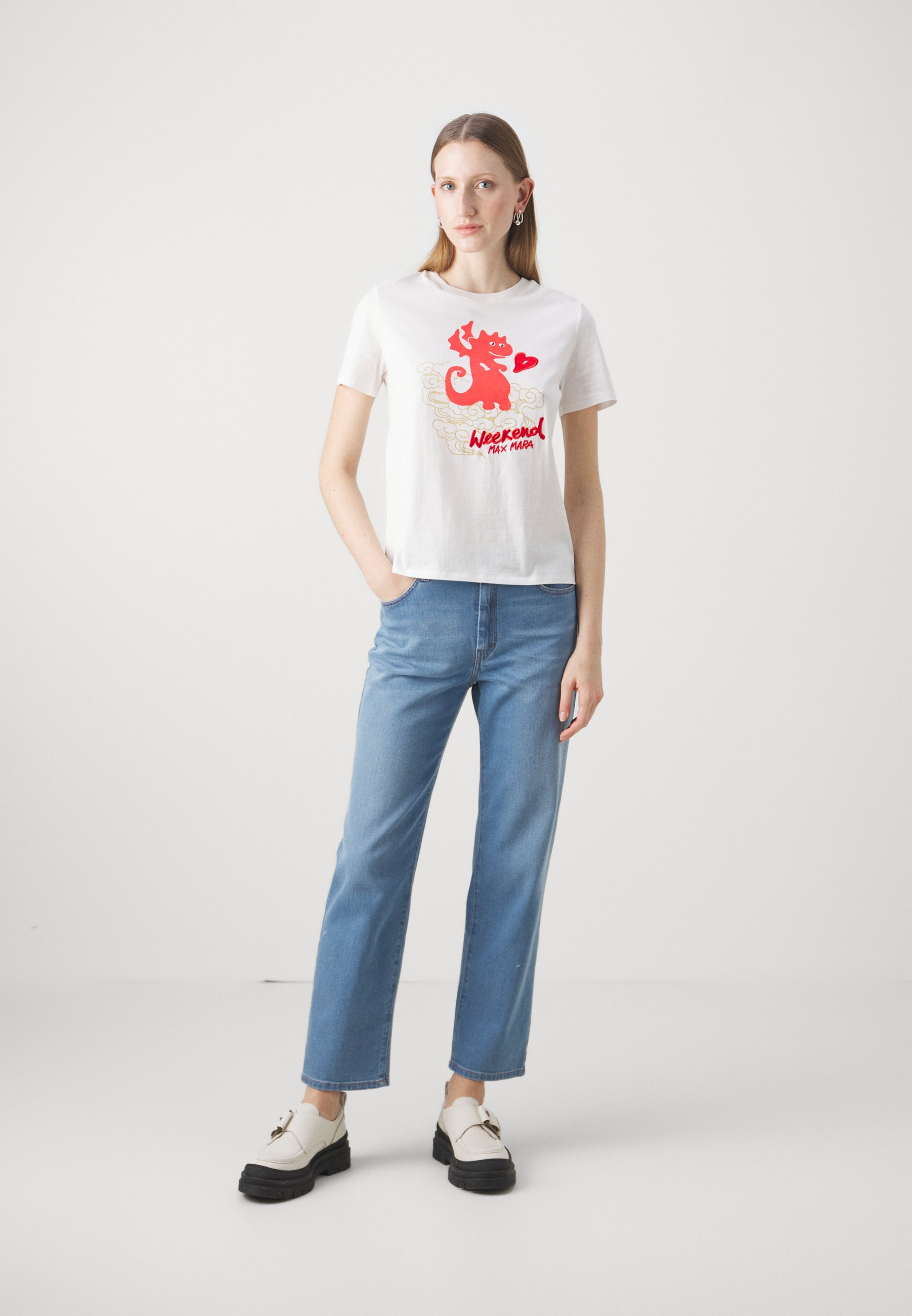 WEEKEND MaxMara ORTISEI - Jeansy Bootcut/niebieski denim