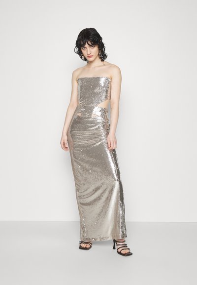 Et Ochs AVA STRAPLESS CUT OUT GOWN - Ένδυση για ειδικές περιστάσεις - silver/nude