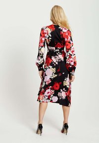 Liquorish PRINT - Day dress - black/red/pink