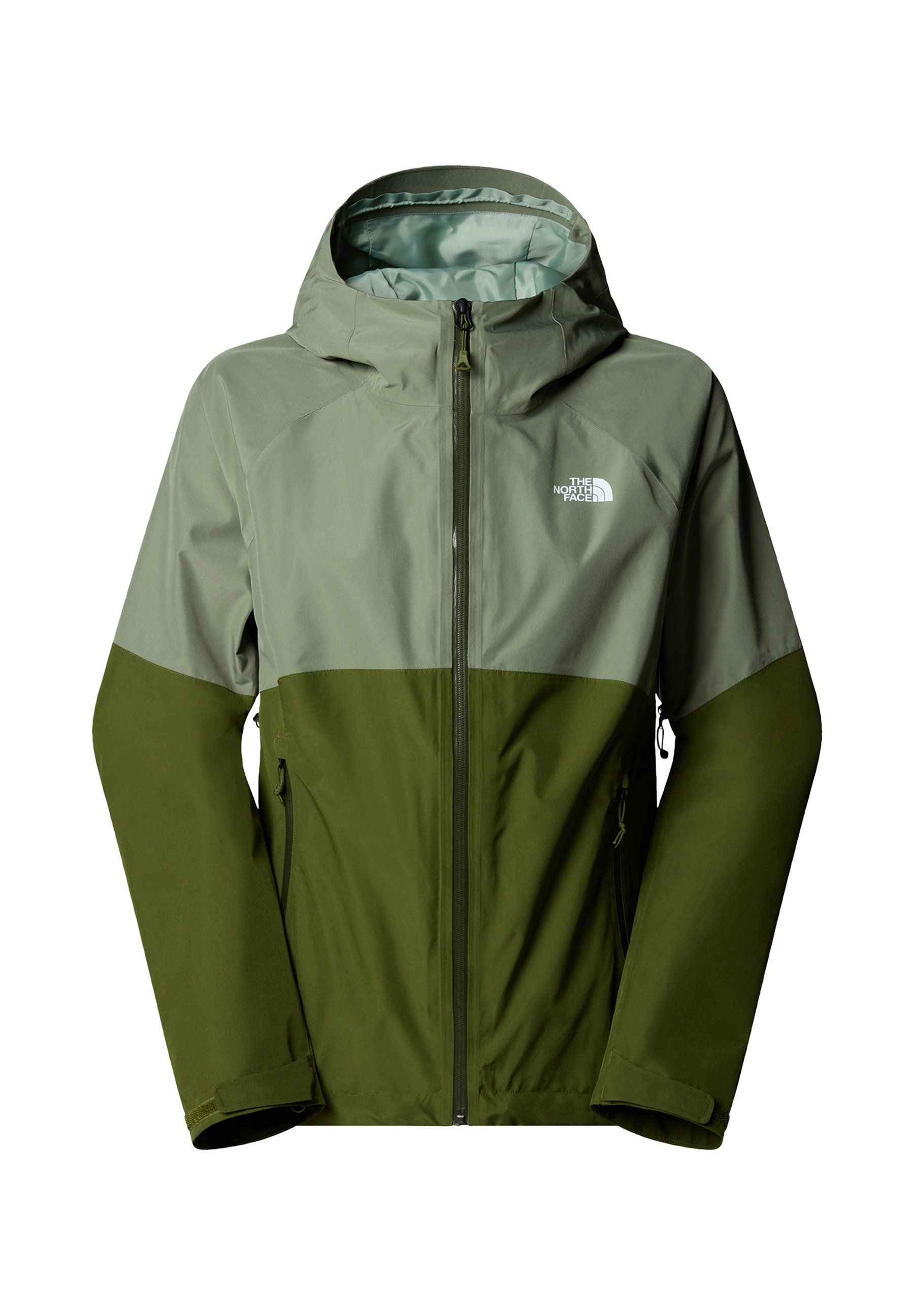 The North Face W DIABLO DYNAMIC ZIP-IN JACKET - Outdoorová bunda - bark mist woodland gree