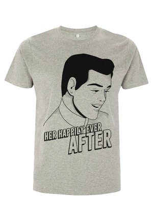 CINDERELLA ROMANTIC CHARMING UNISEX - T-shirt med print - melange grey