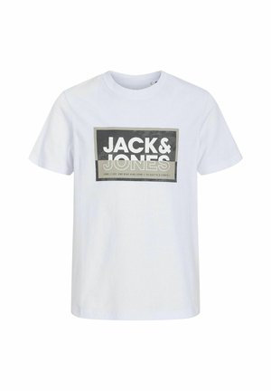 JCOLOGAN TEE CREW NECK JNR - Camiseta estampada - white