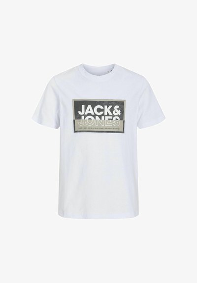 JCOLOGAN TEE CREW NECK JNR - T-shirt imprimé - white