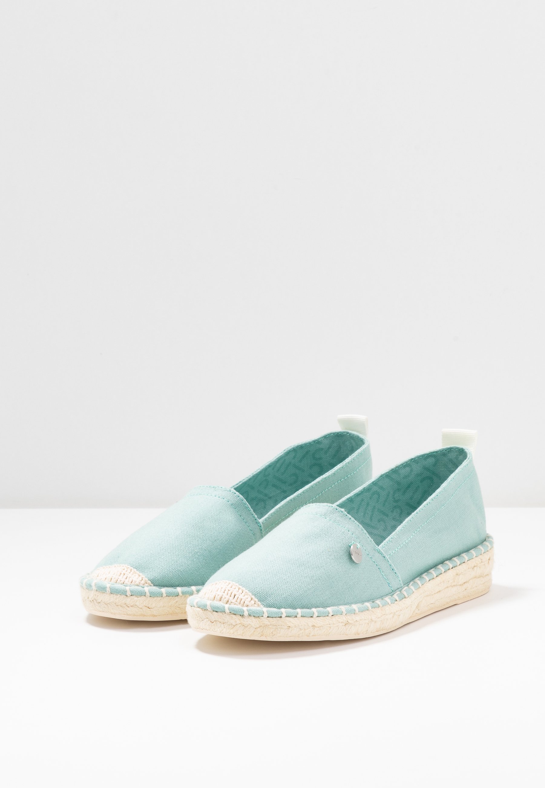 INES BASIC Espadrillos light aqua green INES BASIC Espadrillos light aqua green