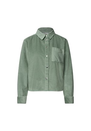 Street One, LANGARM HEMDBLUSE MIT CORDMIX - Chemisier - eucalyptus green