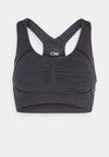 RUSH SEAMLESS BRA - Športni modrček s srednjo podporo - graphite