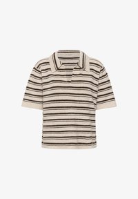 Επιλέχθηκε, beige and coffe melange stripe