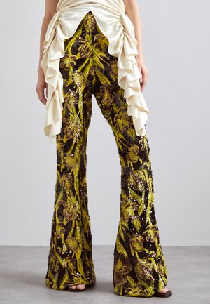 AKNVAS EXCLUSIVE LENNON BEADED PANT - Pantalon classique - ink citrine