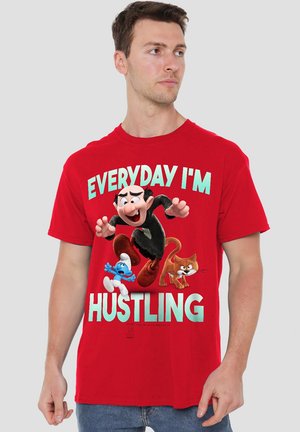 SMURFS GARGAMEL - Print T-shirt - red