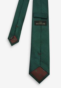 Next SIGNATURE TEXTURED - Cravate - forest green