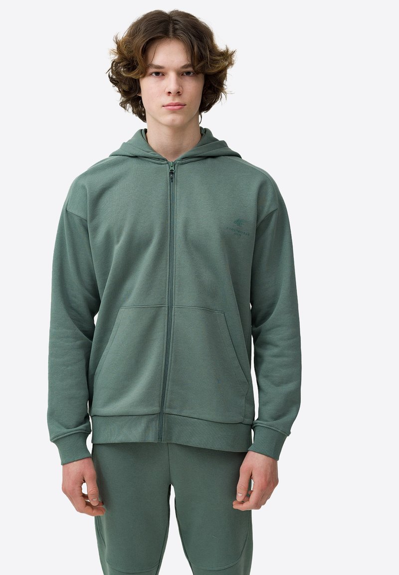 4F Sweater met rits - khaki