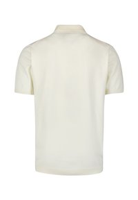 Korte mouw polo shirt in crème, gemaakt van een gladde katoen. Voorzien van een klassieke kraag en ontworpen voor een casual pasvorm.