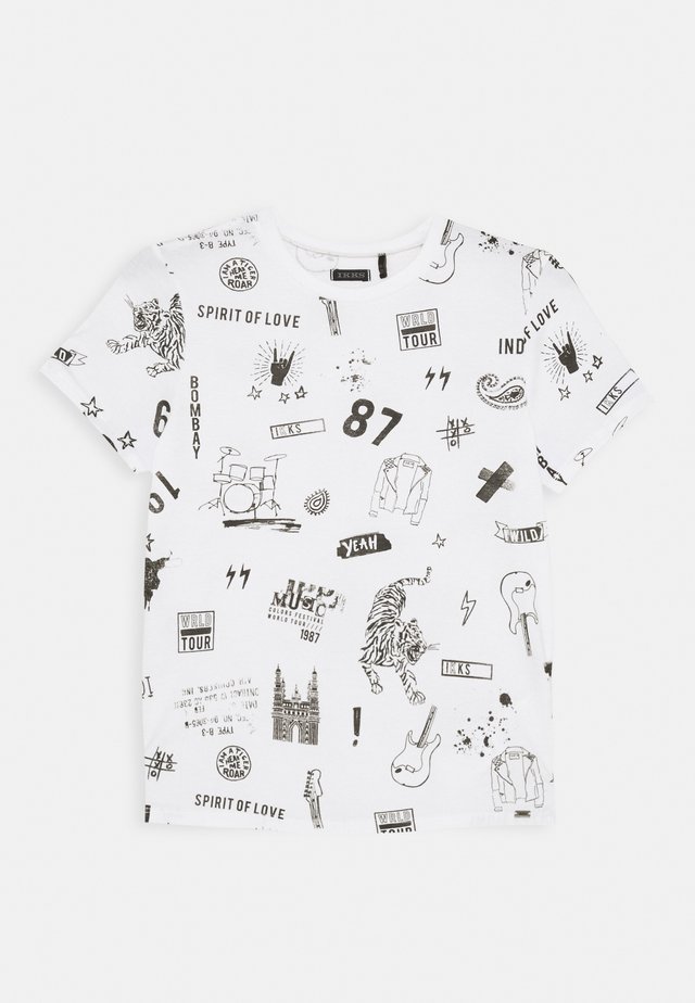 TIGER - T-shirt imprimé - blanc cassé imprimé