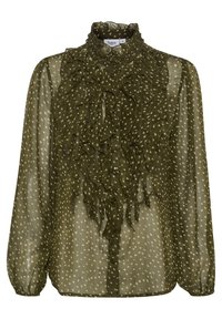 Unselected, army green dot