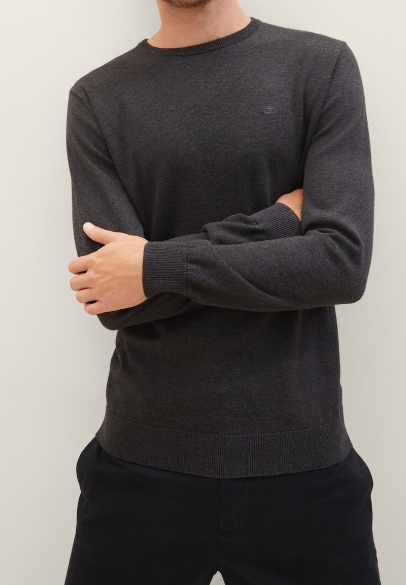 TOM TAILOR Strickpullover - anthracite