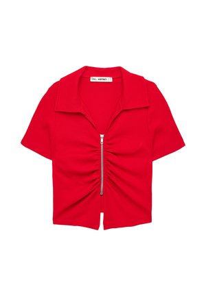 Koton, ZIPPER DETAILED T-SHIRT. - Gilet - red